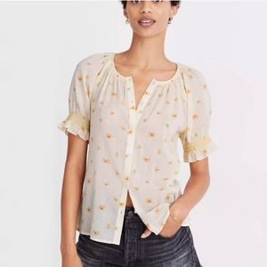 Madewell Floral Top